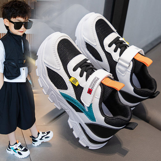 Damen Sportliche Sneaker mit praktischem Klettverschluss und atmungsaktiver Mesh-Oberfläche R&B
