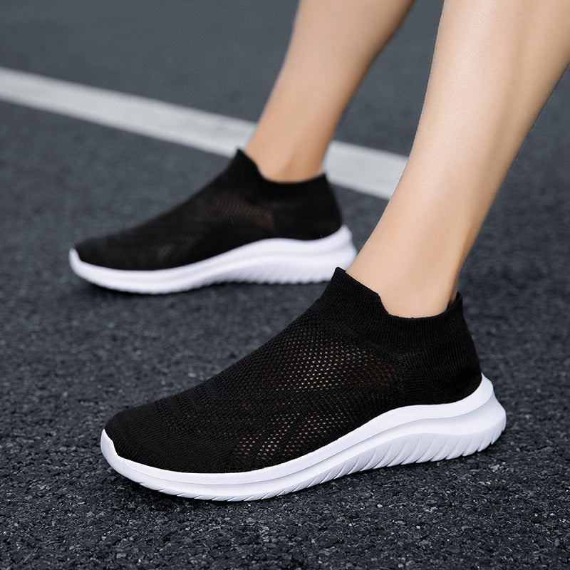 Damen Sportliche Stricksneaker mit sockenähnlicher Passform