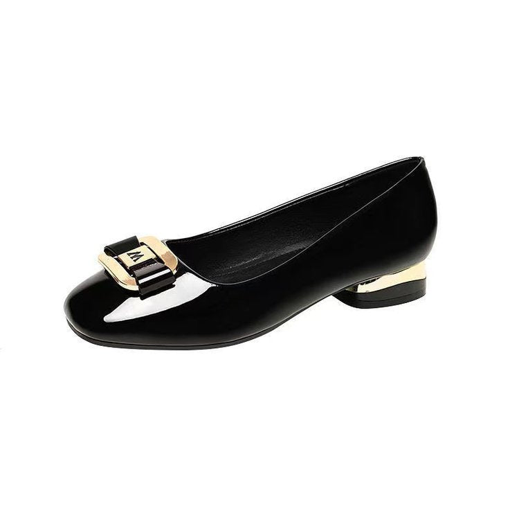 Damen Elegante Ballerinas mit modischem Schnallenverschluss R&B
