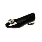 Damen Elegante Ballerinas mit modischem Schnallenverschluss R&B