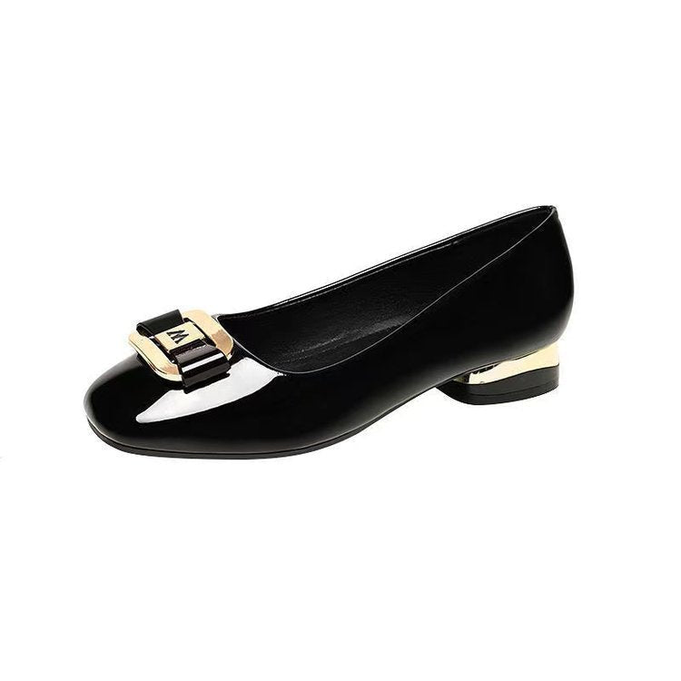 Damen Elegante Ballerinas mit modischem Schnallenverschluss R&B