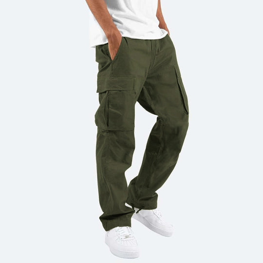 Herren Cargo-Hose mit praktischen Seitentaschen und elastischem Bund R&B