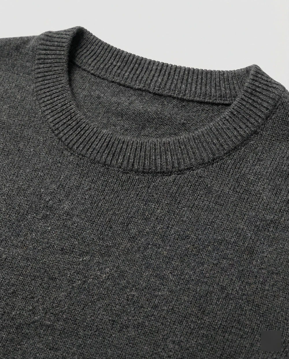 Schlankmachendes Rundhals Woll-Strickshirt für Damen im Herbst Winter