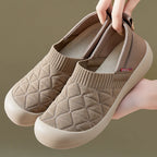 Damen Bequeme Slip-On Freizeitschuhe mit strukturiertem Obermaterial R&B