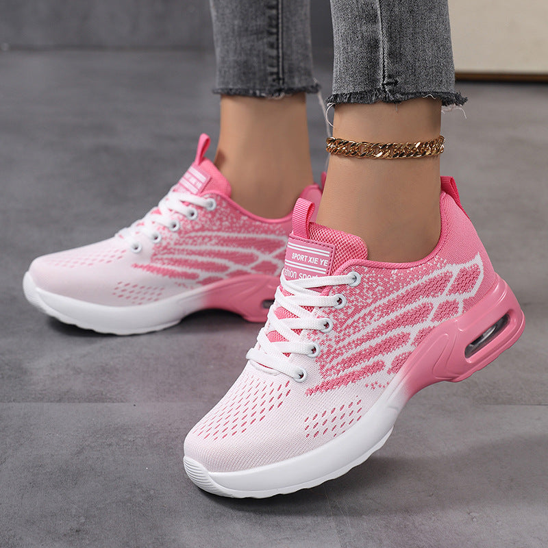 Damen Sportliche Sneaker mit atmungsaktiver Obermaterialstruktur und dämpfender Sohle