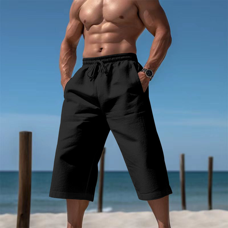 Herren nan städtische Sommerbermuda im klaren Schnitt mit Komfortbund R&B