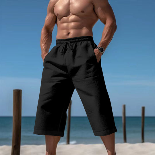 Herren nan städtische Sommerbermuda im klaren Schnitt mit Komfortbund R&B