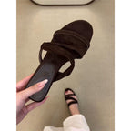 Damen komfortable Zehentrenner-Sandalen mit elegantem Riemendesign R&B