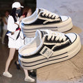 Damen Bequeme Plattform-Sneaker mit Fellfutter und sportlichem Design R&B