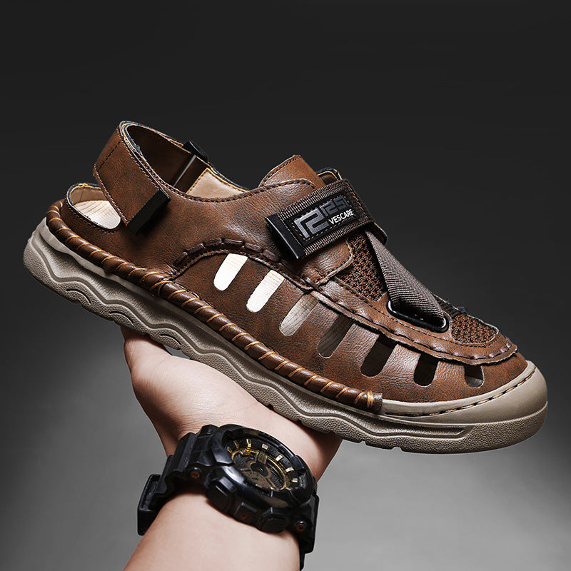 Damen Komfortable Outdoor-Sandalen mit verstellbarem Riemen und atmungsaktiver Obermaterialstruktur R&B