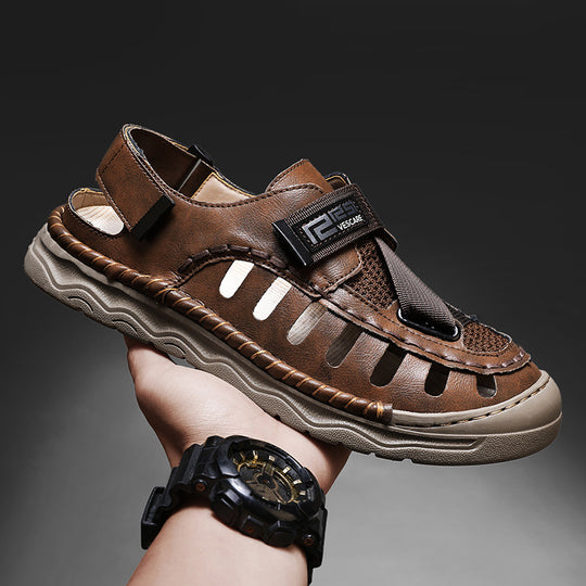 Damen Komfortable Outdoor-Sandalen mit verstellbarem Riemen und atmungsaktiver Obermaterialstruktur R&B