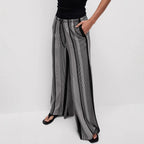 Damen Weit geschnittene Sommerhose mit elastischem Bund R&B