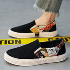 Damen Komfortable Slip-On Espadrilles mit modischem Mustermix R&B