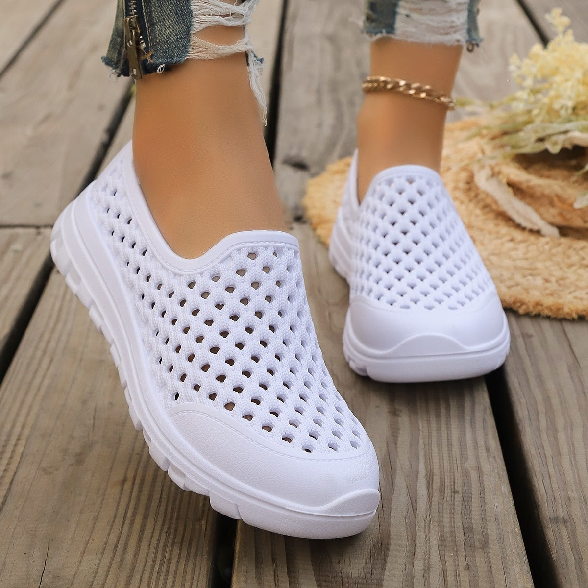 Damen atmungsaktive Freizeit Sneakers R&B