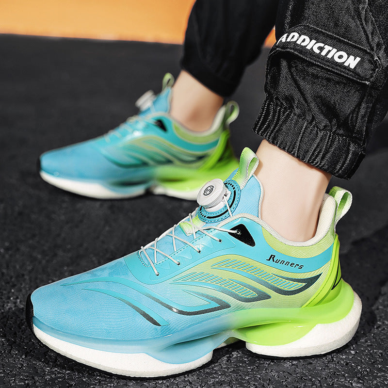 Herren nan innovativer Laufschuh mit Drehverschluss, nahtlosem Strickobermaterial und reaktiver Luftkammerdämpfung R&B