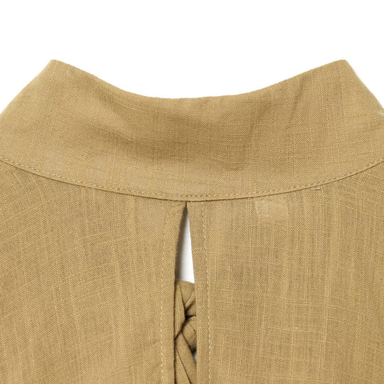 Damen Blusenshirt mit elegantem Stehkragen und plissierten Details R&B
