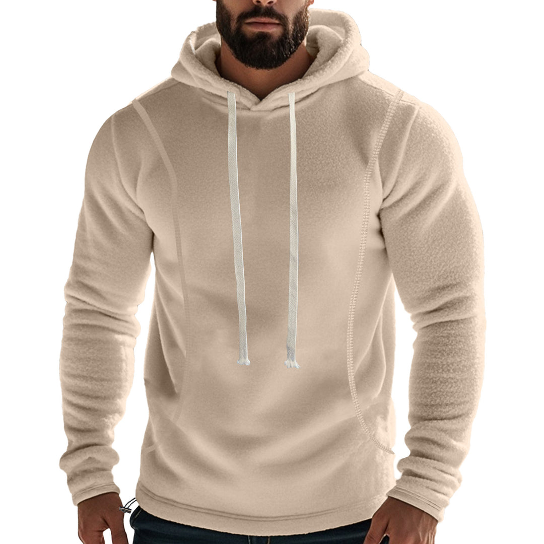 Herren Hochwertiger Fleece-Hoodie mit praktischer Kängurutasche und stylischem Design R&B