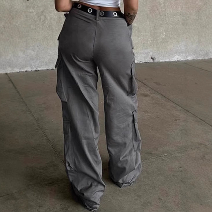 Damen Cargo-Hose mit breitem Schnitt und funktionalen Taschen R&B
