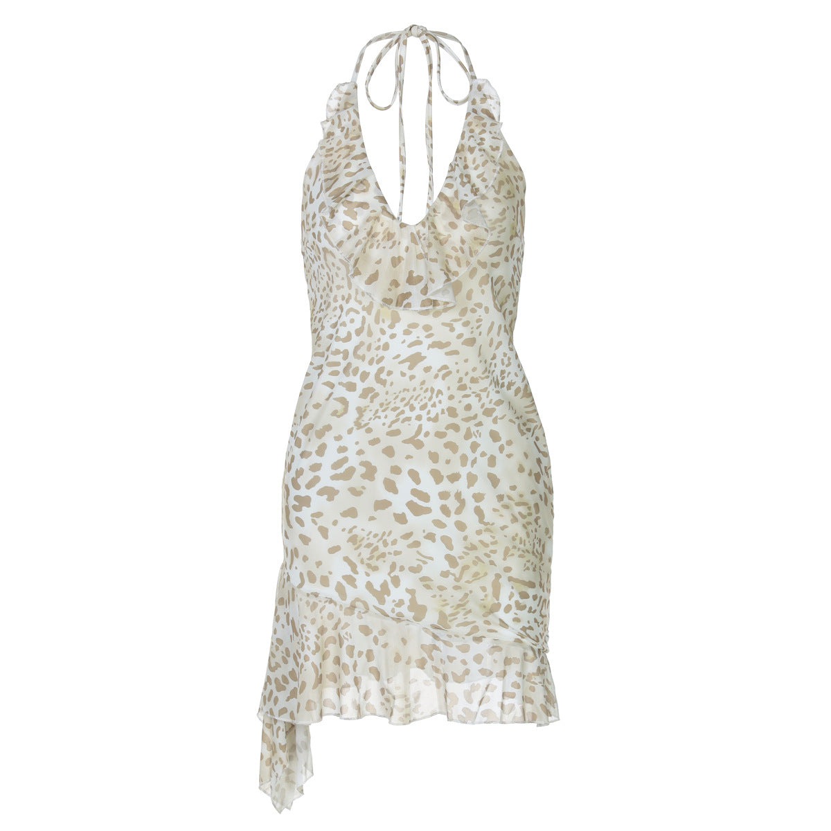 Damen Verspieltes Sommerkleid mit Raffungen und asymmetrischem Saum R&B