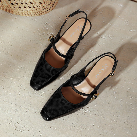 Damen Slingback-Pumps mit verstellbarem Riemen und edler Schnallenapplikation R&B