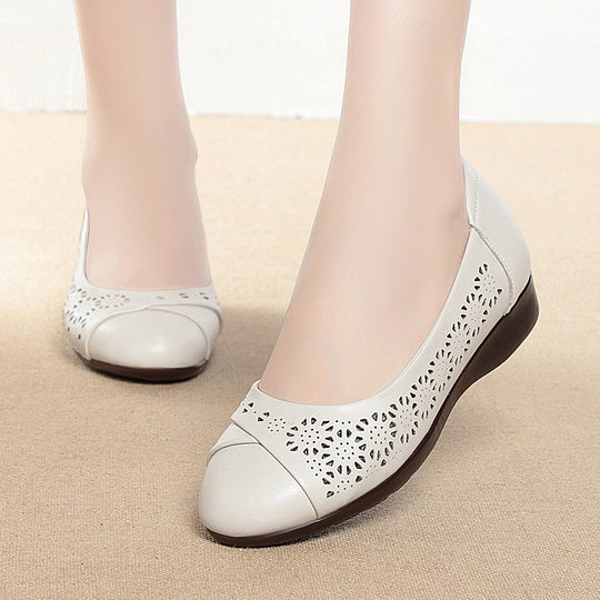 Damen Ballerinas mit atmungsaktivem Lochmuster und flexibler Sohle R&B