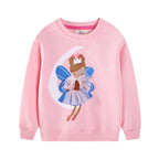 Mädchen Sweatshirt mit verspieltem Prinzessinnen-Motiv R&B