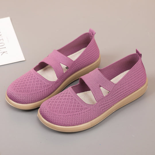 Damen Bequeme Freizeit-Sneaker mit flexiblem Obermaterial R&B
