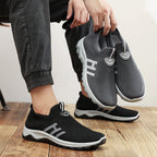 Damen Bequeme Slip-On Laufschuhe mit atmungsaktiver Strickoberfläche R&B