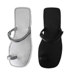 Damen elegante Zehentrenner mit glitzerndem Riemendesign R&B