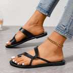 Damen Freizeitsandalen mit geflochtenem Riemen-Design und ergonomischer Sohle R&B