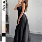 Damen Sommerliches Maxikleid mit verstellbaren Trägern und taillierter Passform R&B