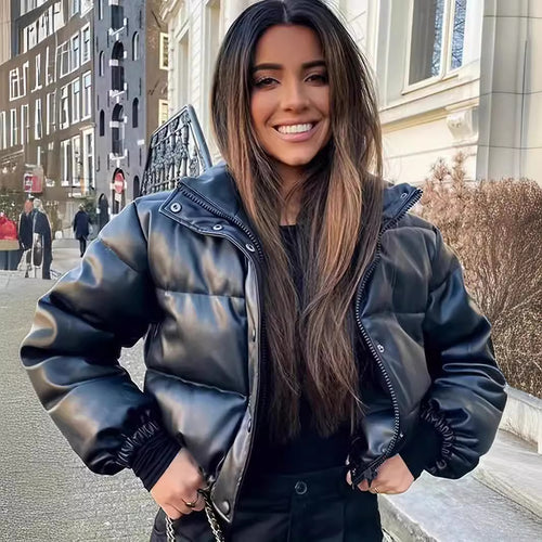 Damen kurzärmlige Daunenjacke R&B