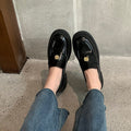 Damen elegante Loafer mit modischer Metall-Applikation und bequemer Sohle R&B