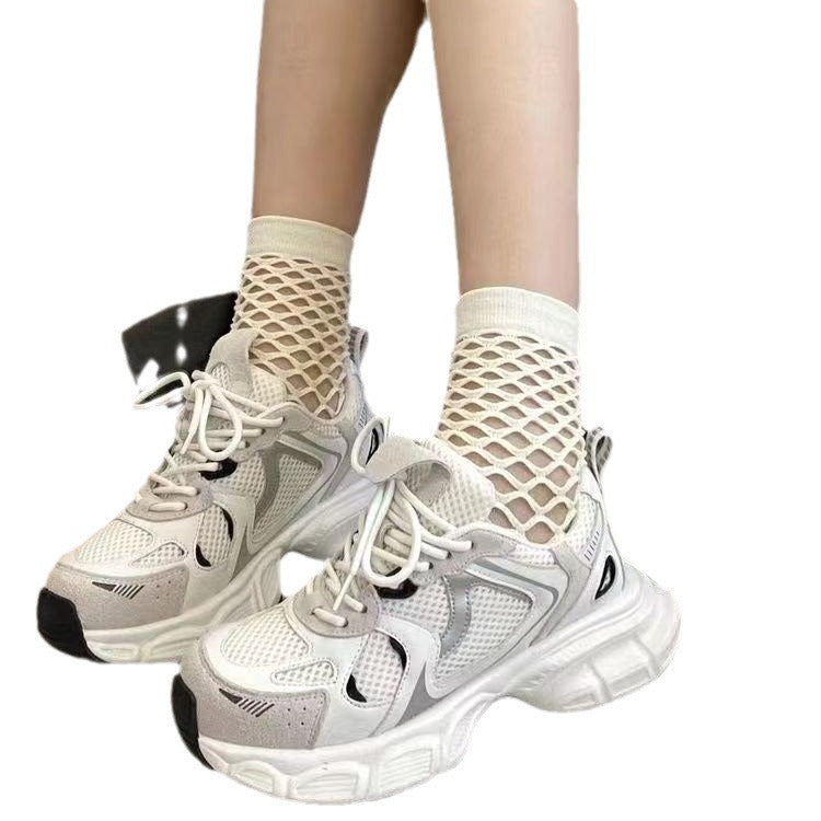 Damen Sportliche Sneakers mit atmungsaktiver Netzstruktur und dämpfender Sohle R&B