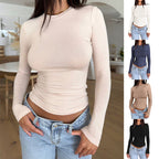 Damen Langarmshirt mit körperbetontem Schnitt R&B