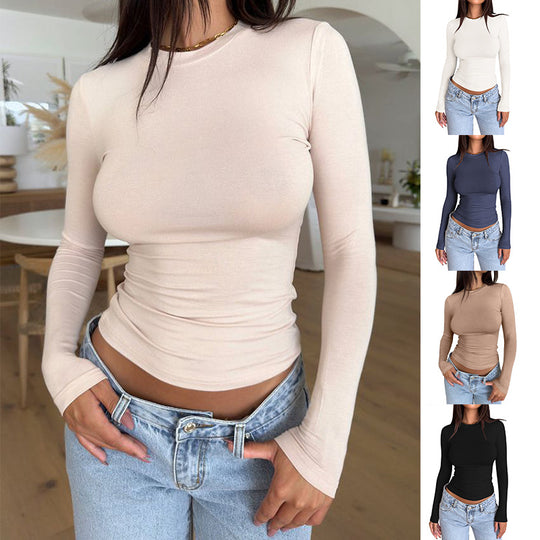 Damen Langarmshirt mit körperbetontem Schnitt R&B