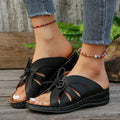 Damen offene Komfortsandalen mit stylischem Schnitt R&B