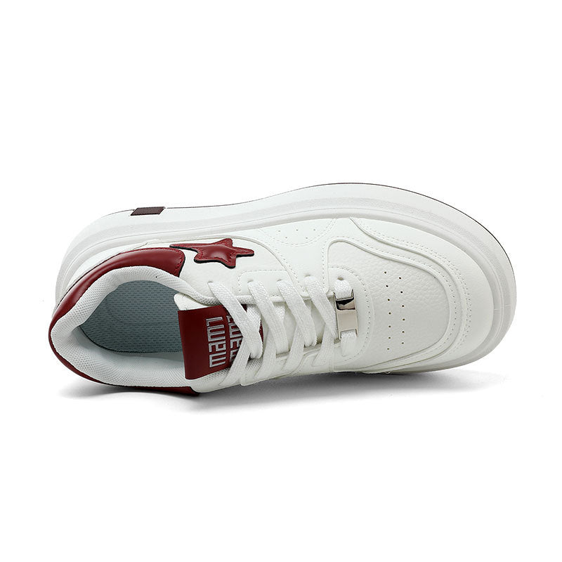 Damen Modische Plateausneaker mit sportlichem Design und atmungsaktiven Materialien R&B
