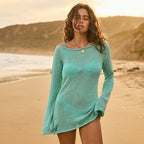 Damen luftiger Häkel-Strandpulli R&B
