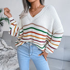 R&B | Gestreifter Pullover mit Farbkontrast