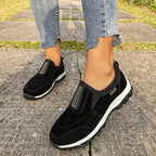 Damen bequeme Slip-On Sneakers mit rutschfester Sohle und atmungsaktivem Obermaterial R&B