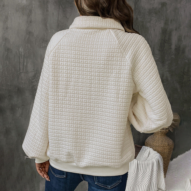 Damen Kuscheliger Waffel-Pullover R&B