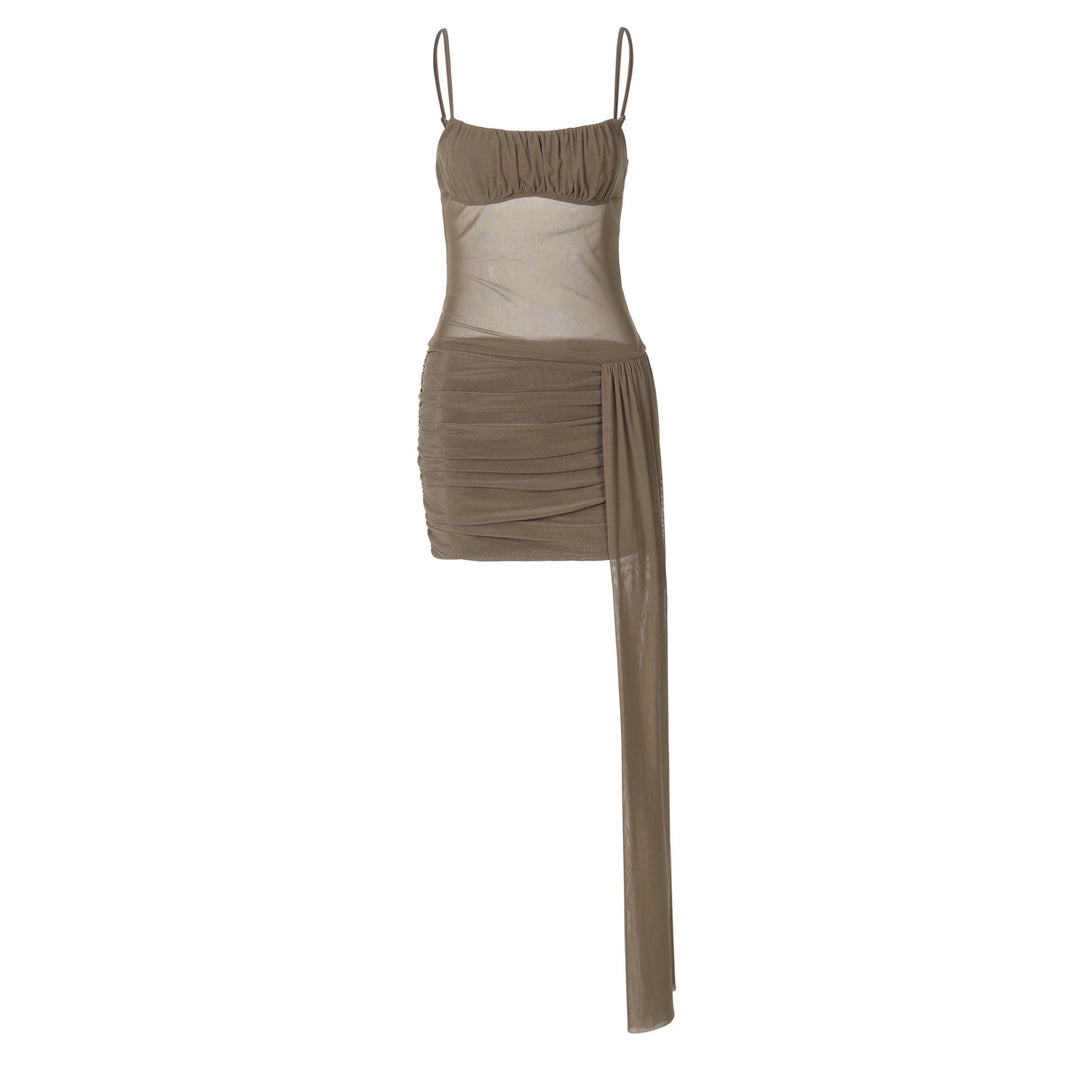 Damen Raffiniertes Abendkleid mit asymmetrischem Schnitt und Raffung R&B