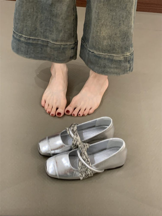 Damen elegante Slipper mit modischer Schnalle und komfortabler Sohle R&B