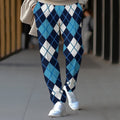 Damen Jogginghose mit Rautenmuster R&B