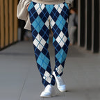 Damen Jogginghose mit Rautenmuster R&B