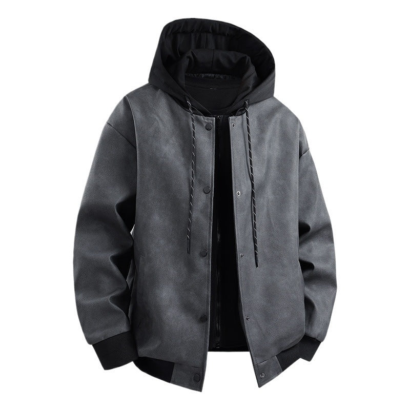 Herren modische Übergangsjacke mit abnehmbarer Kapuze und sportlichen Akzenten R&B