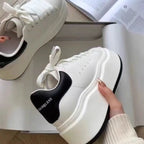 Damen modische Sneakers mit Plateau von