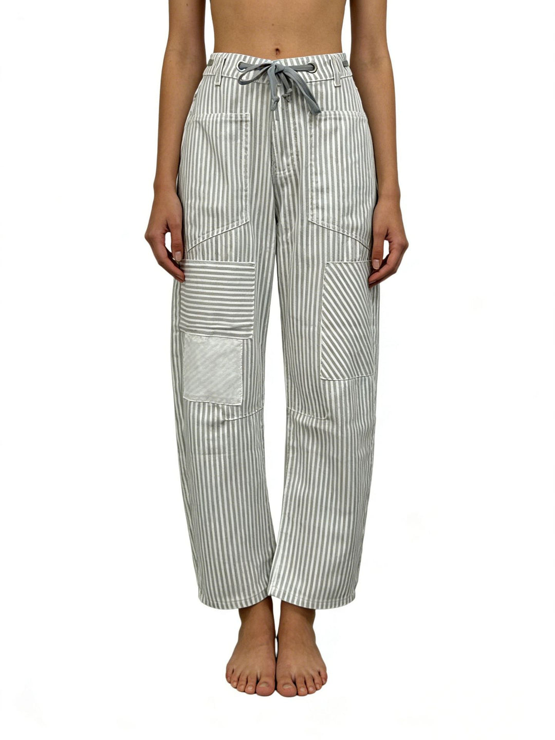 Damen weite Cargo-Hose mit praktischen Taschen und einzigartigem Design R&B