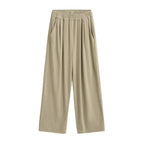 Damen Weite Chino-Hose mit elastischem Bund
